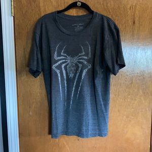 Black spider man shirt